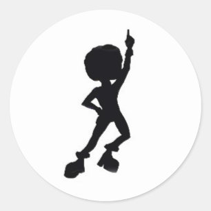 "Disco Dancer" Classic Round Sticker