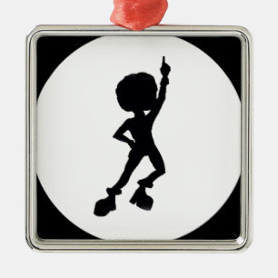 Disco dancer metal tree decoration