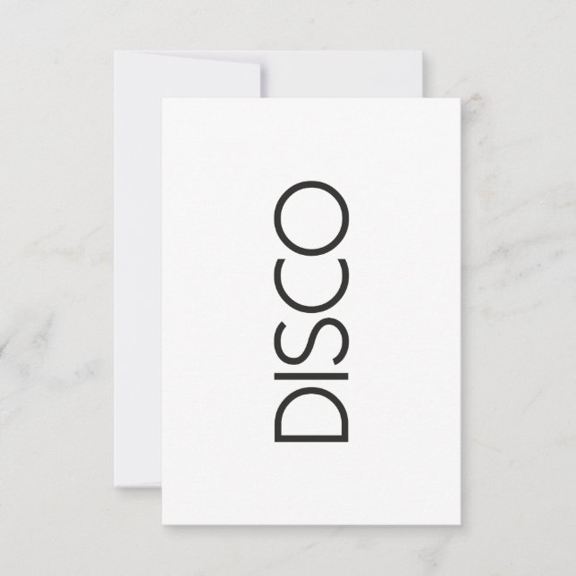 DISCO Dancing Invitation (Front)