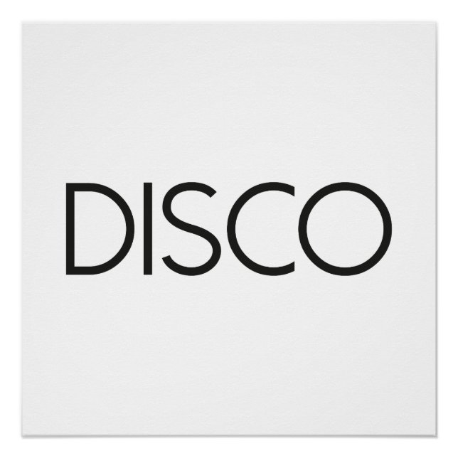 DISCO Dancing Poster (Front)