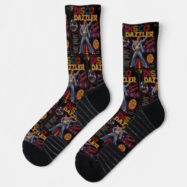 Disco Dazzler Album Socks (Left)