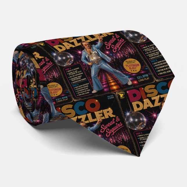Disco Dazzler Album Tie (Rolled)