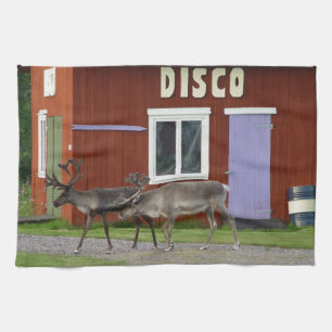 DISCO DEER TEA TOWEL