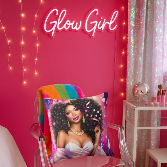 Disco Diva Glamour - Vibrant  Cushion (Creator Uploaded)
