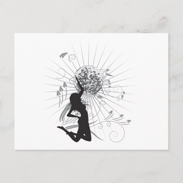disco diva vector postcard (Front)