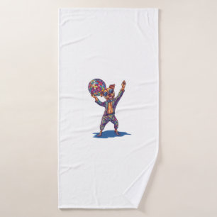 Disco Dog Delight � Funny 70s Party Pup Bath Towel