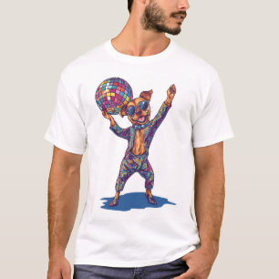 Disco Dog Delight � Funny 70s Party Pup T-Shirt