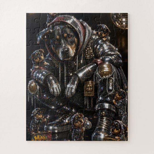 Disco Dog & Mini Me Crew Jigsaw Puzzle (Vertical)