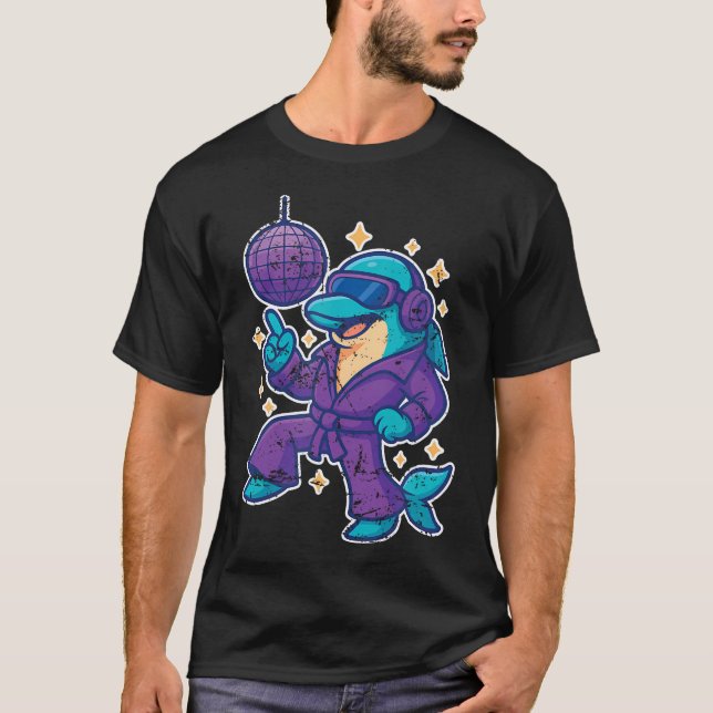 Disco Dolphin Dance T-Shirt (Front)