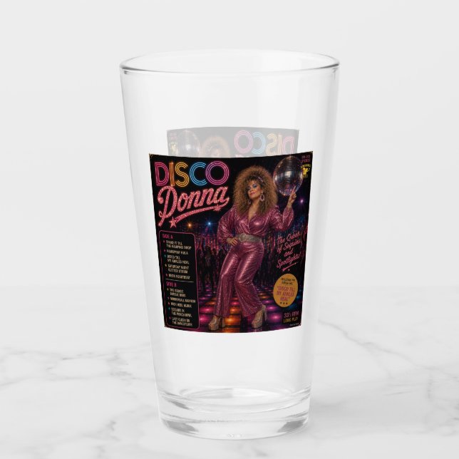 Disco Donna Album Glass (Front)