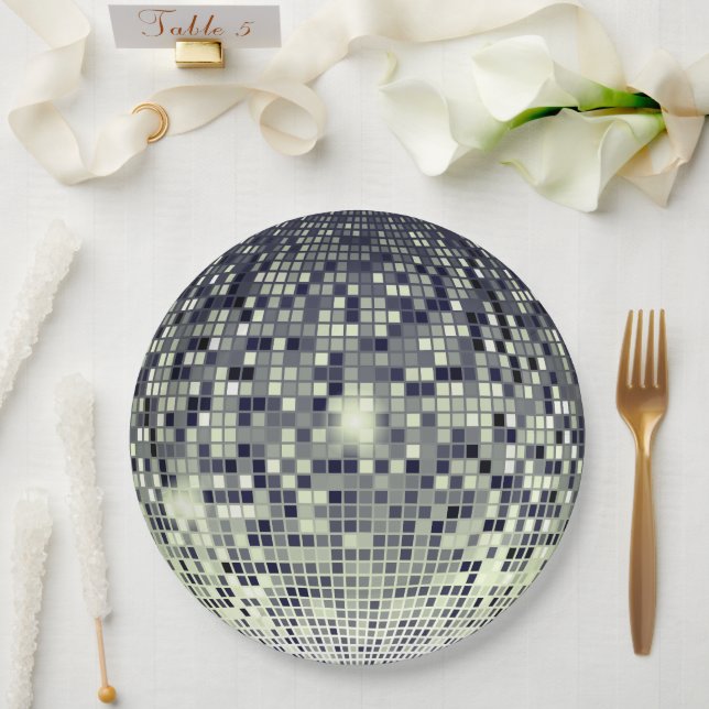 Disco Dreams Paper Plates - Celebrate in Style! (Wedding)