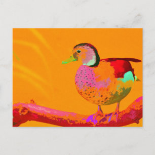 Disco Duck Postcard