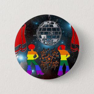 Disco Fever 6 Cm Round Badge