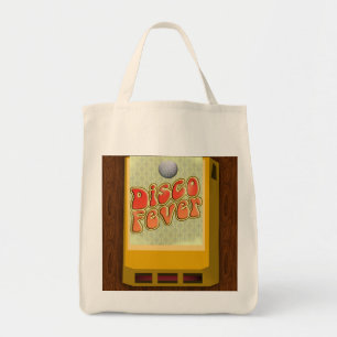 Disco Fever 8-track Retro Fun Slogan Tote Bag