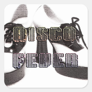 Disco Fever Square Sticker