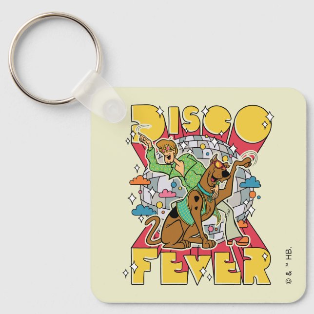 Disco Fever with Scooby and Shaggy Key Ring (Front)