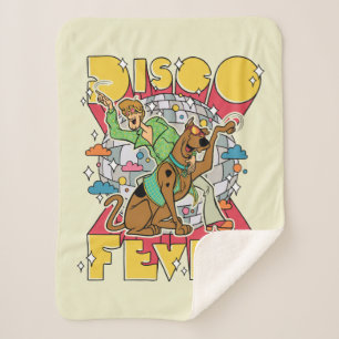 Disco Fever with Scooby and Shaggy Sherpa Blanket