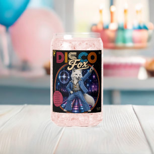Disco Fox Can Glass