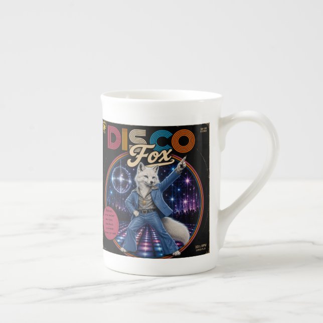 Disco Fox Duo Bone China Mug (Right)
