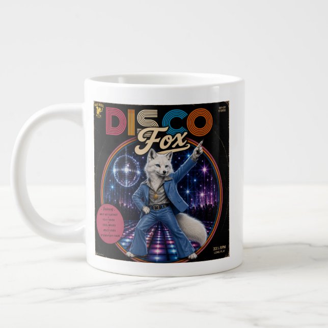 Disco Fox Large Coffee Mug (Left)