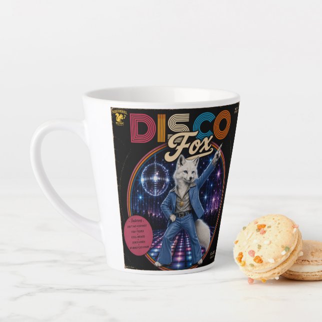 Disco Fox Latte Mug (In Situ)
