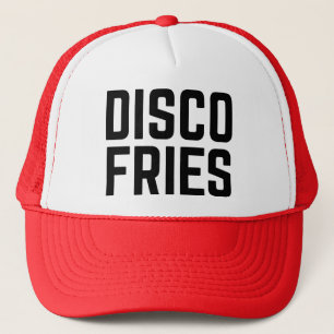 DISCO FRIES fun slogan trucker hat