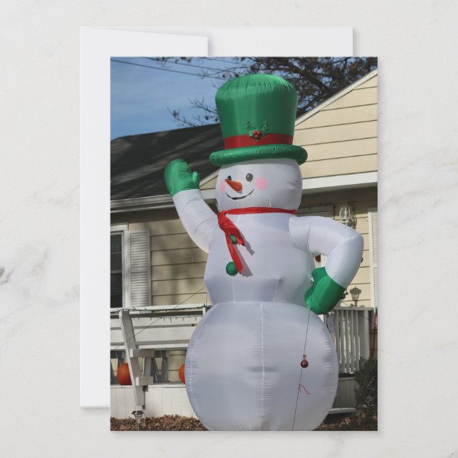 Disco Frosty Holiday Card (Front)