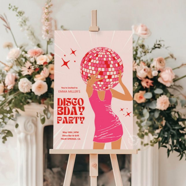 Disco Girl Welcome Sign Poster (Creator Uploaded)