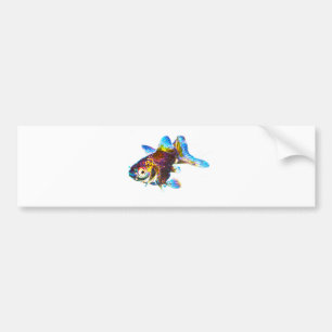 Disco Goldfish Bumper Sticker