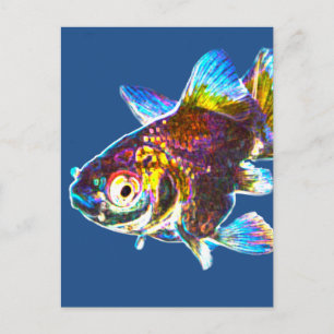Disco Goldfish Postcard