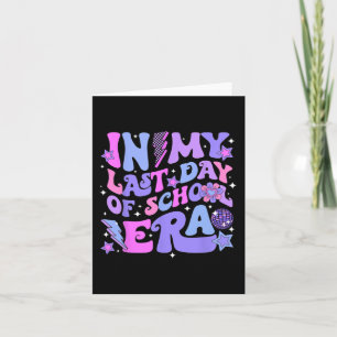Disco Groovy Hello Summer In My Last Day Of School Card