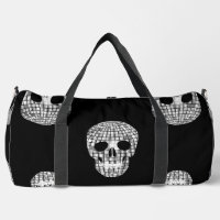 disco halloween mirror ball skull
