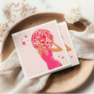 Disco Head Girl Napkin