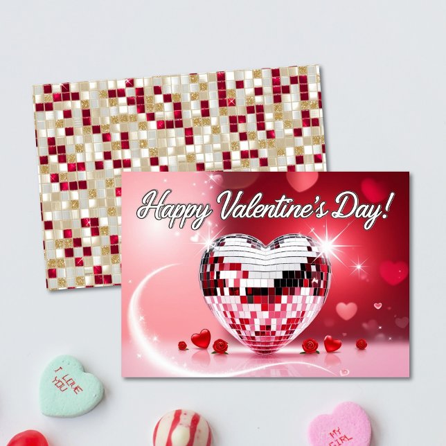 Disco Heart Valentine's Card (Disco Heart Valentine's Card)