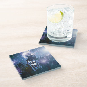 Disco Heartbeat Glass Coaster