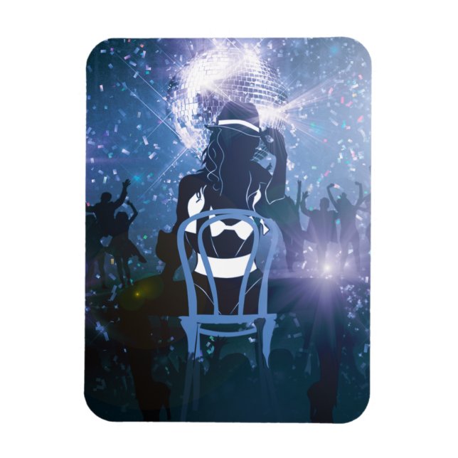 Disco Heartbeat Magnet (Vertical)