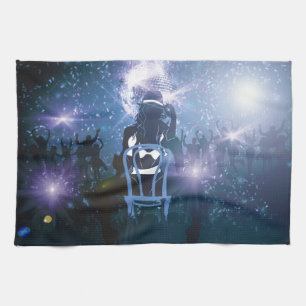 Disco Heartbeat Tea Towel
