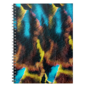 Disco Ikat Pattern. Coloured Dirty Art Background. Notebook