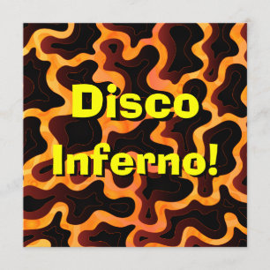 Disco Inferno Invitation