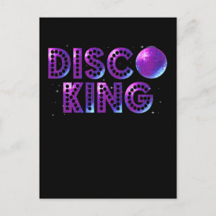 Disco King Dancing 70s 80s 90s Music Love Postcard