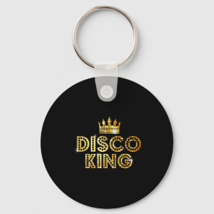 Disco King Funky Vintage 70s 80s For Dance Parties Key Ring