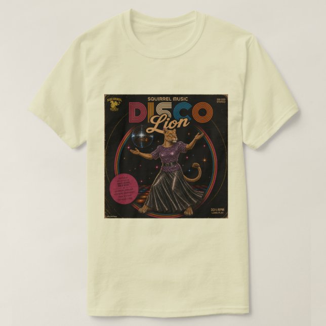 Disco Lioness T-Shirt (Design Front)