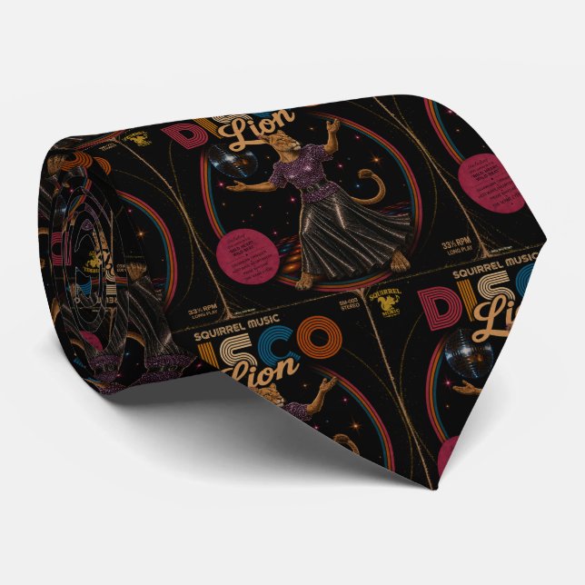 Disco Lioness Tie (Rolled)