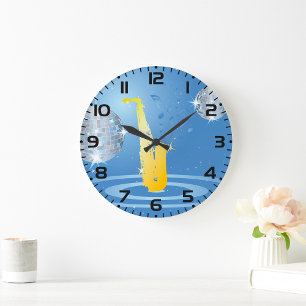 Disco Music  Large Clock