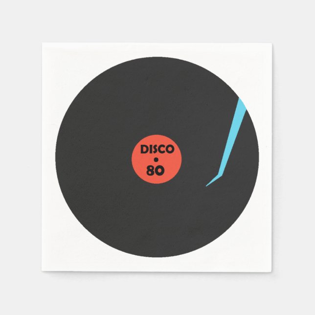 Disco Music Party Napkins (Front)