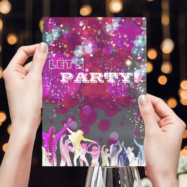 Disco Night Club Glam Birthday/Bachelorette Party Invitation (Creator Uploaded)