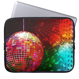 Disco Night Retro 70's Disco Ball Laptop Sleeve