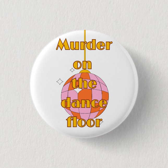 Disco on the dance floor  3 cm round badge (Front)