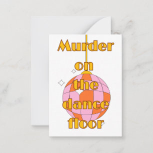 Disco on the dance floor  card