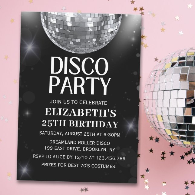 Disco Party | 70'S Adults Birthday  Invitation (Creator Uploaded)